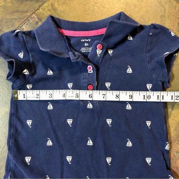 Girl’s 4T Nautical Sailboat Blue Dress from Carter’s - Picture 5 of 9